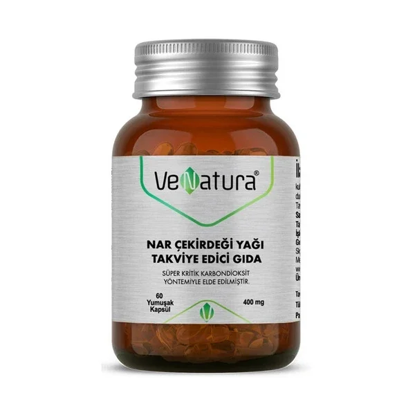 Venatura Pomegranate Seed Oil Supplement Food 60 soft Capsules
