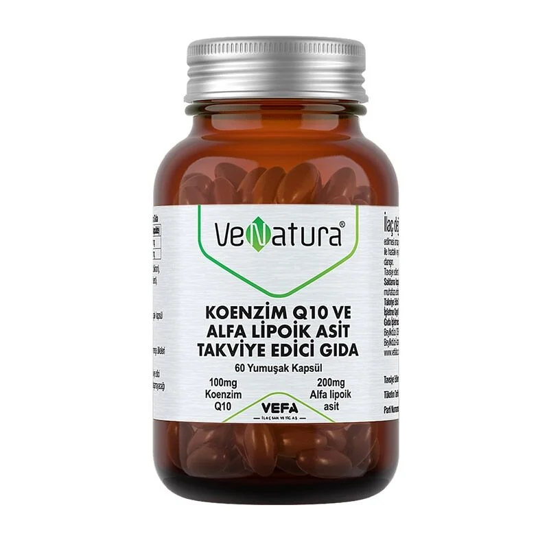 VeNatura Coenzym Q10 &amp; Alpha-Liponsäure 60 Weichkapseln
