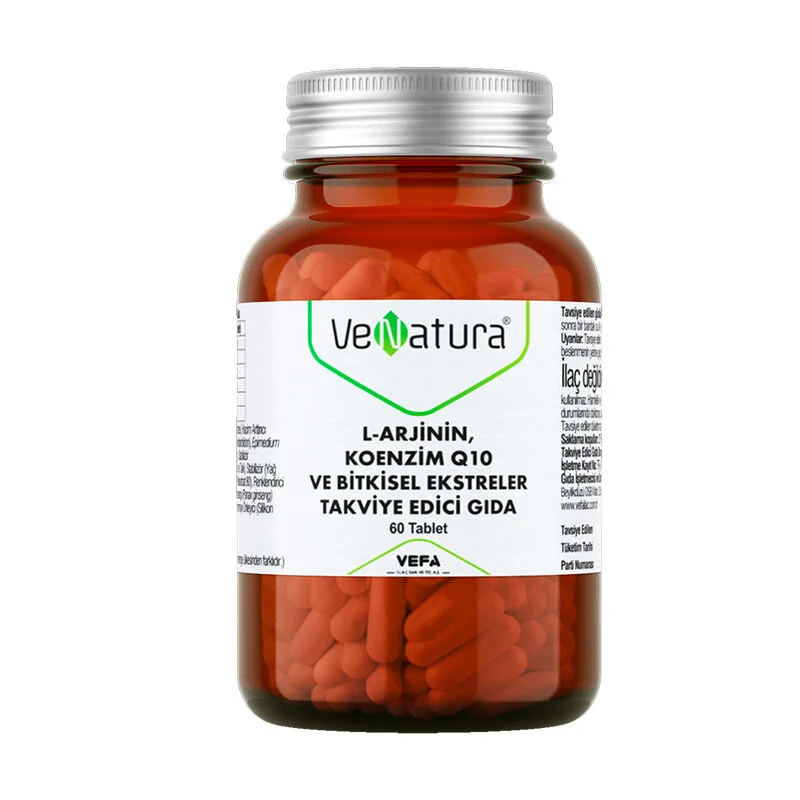 Venatura L-Arginin &amp; CoQ10 Kräuter Gesundheit Tabletten 60 Stück
