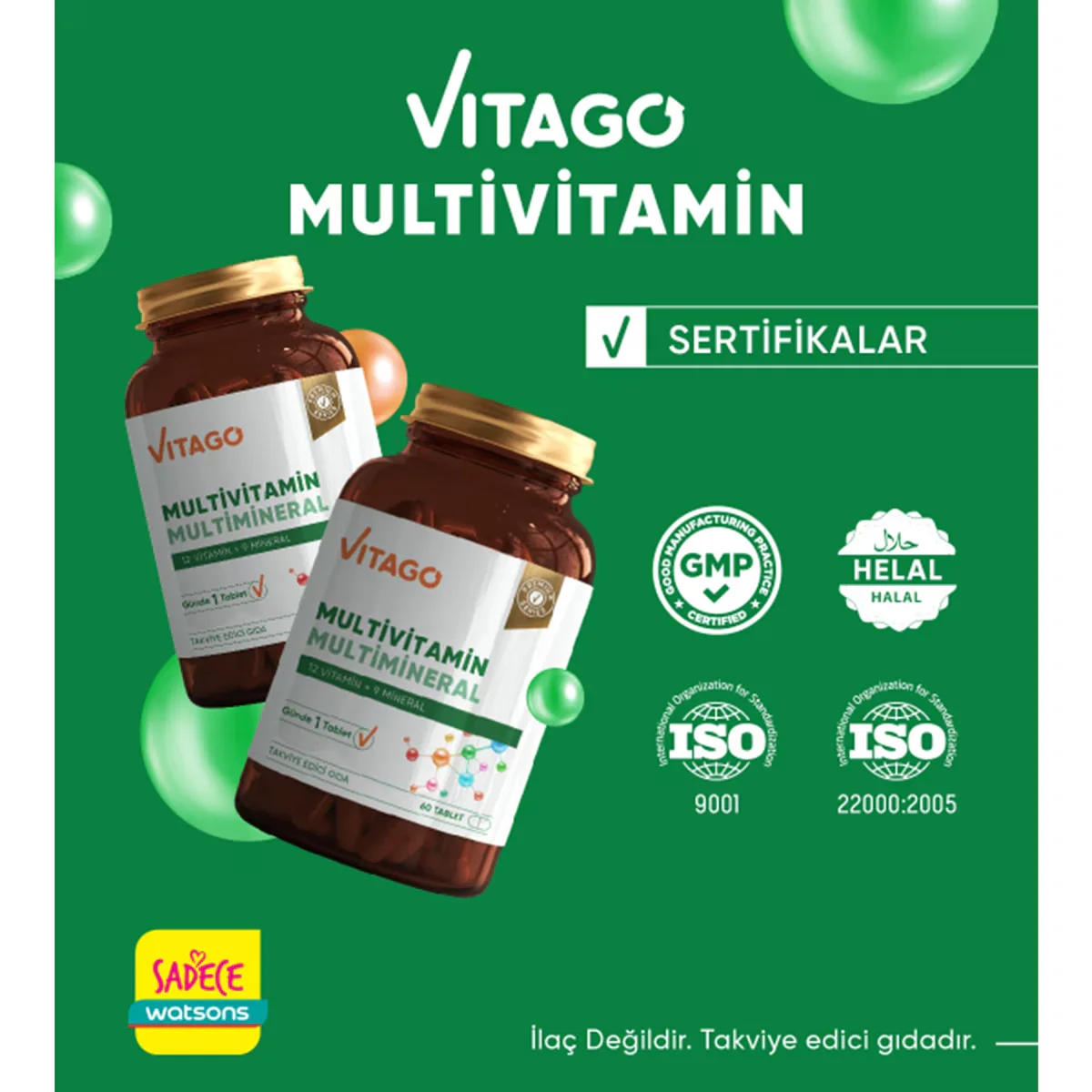 Vitago Multivitamin, Multimineral, Coenzym Q-10 Tabletten