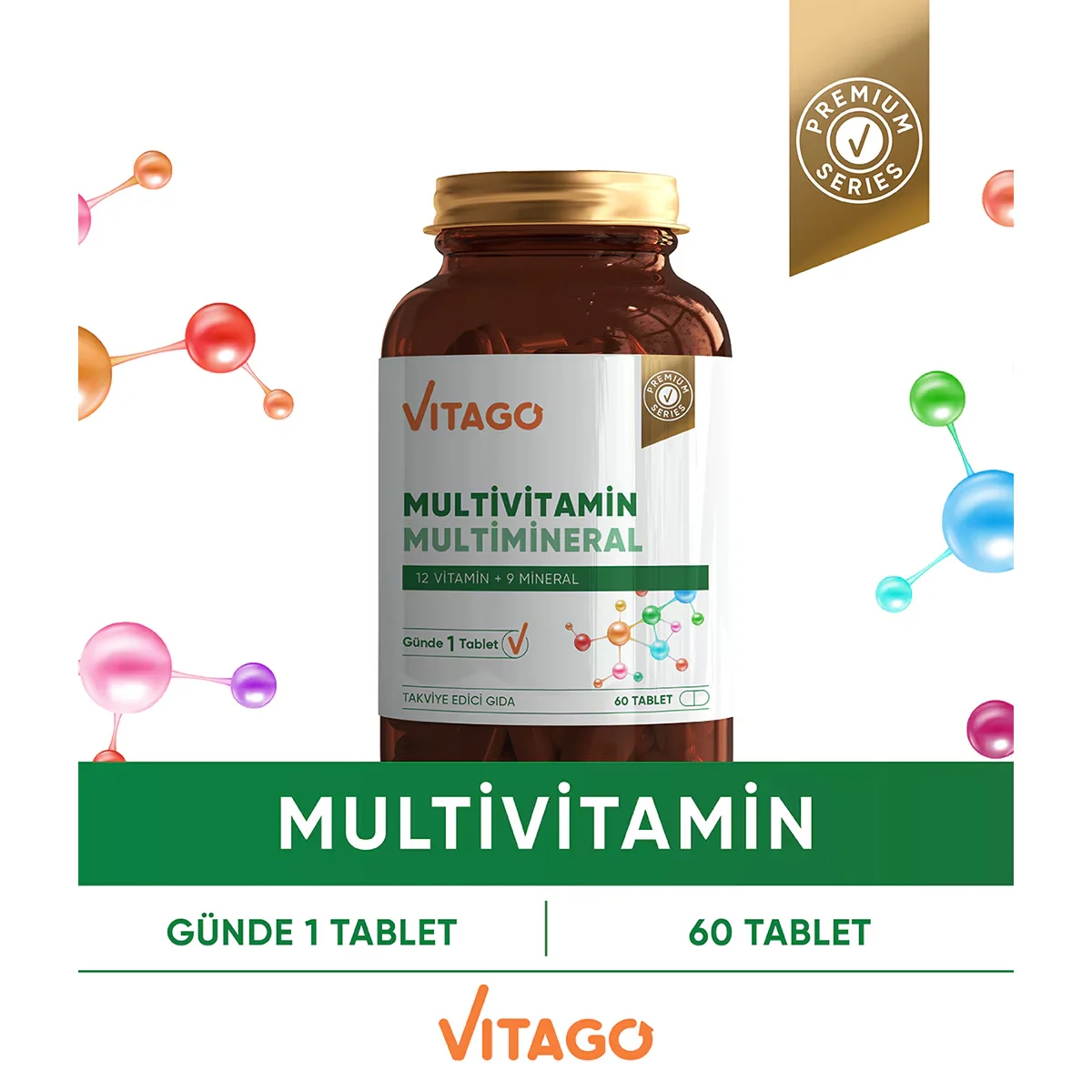 Vitago Multivitamin, Multimineral, Coenzym Q-10 Tabletten