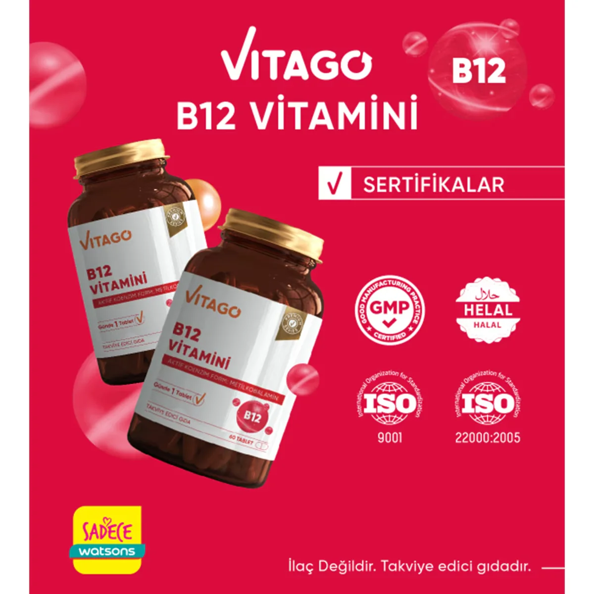 Vitago Vitamin B12 500 mcg Tabletten