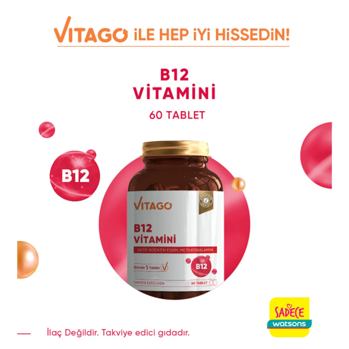 Vitago Vitamin B12 500 mcg Tabletten