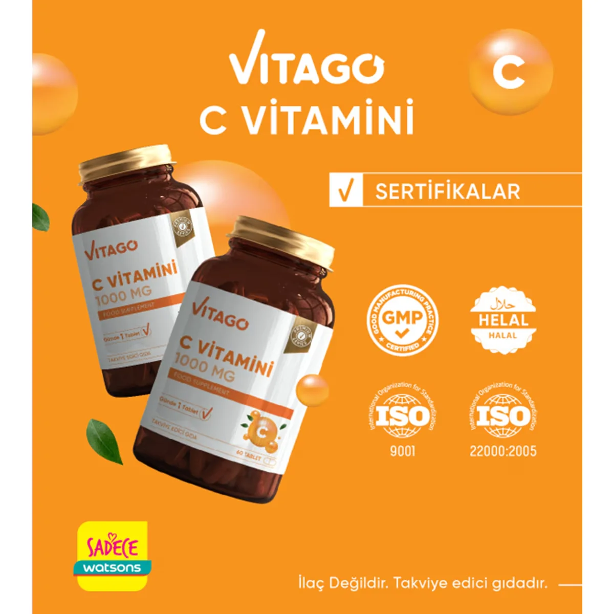 Vitago Vitamin C 1000 mg Tabletten 60 Stück