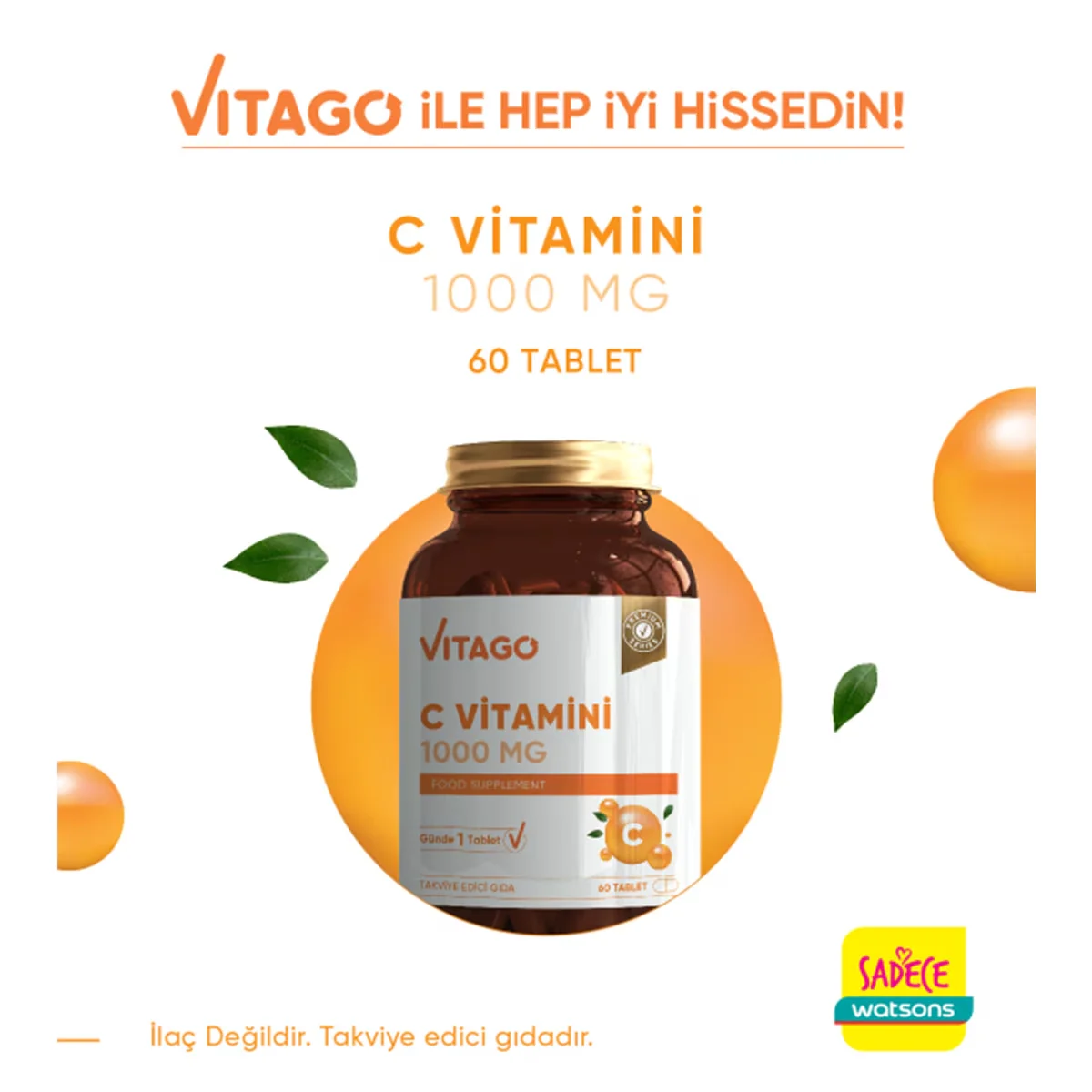 Vitago Vitamin C 1000 mg Tabletten 60 Stück