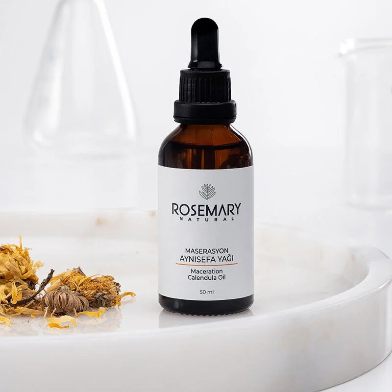 Rosemary Natural زيت إكليل الجبل والآذريون الطبيعي 50 مل