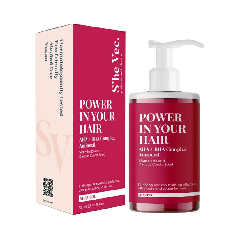 She Vec Power In Your Hair Aha Bha Shampoo 200 ml