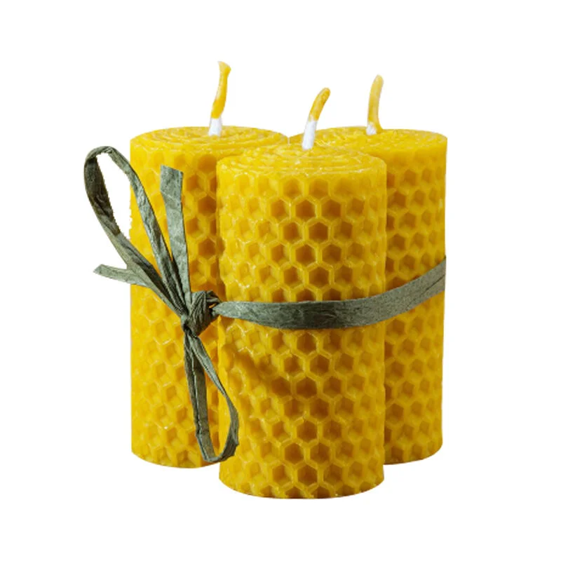 Halare Beeswax Aromatherapy Candle Set - Small & Natural