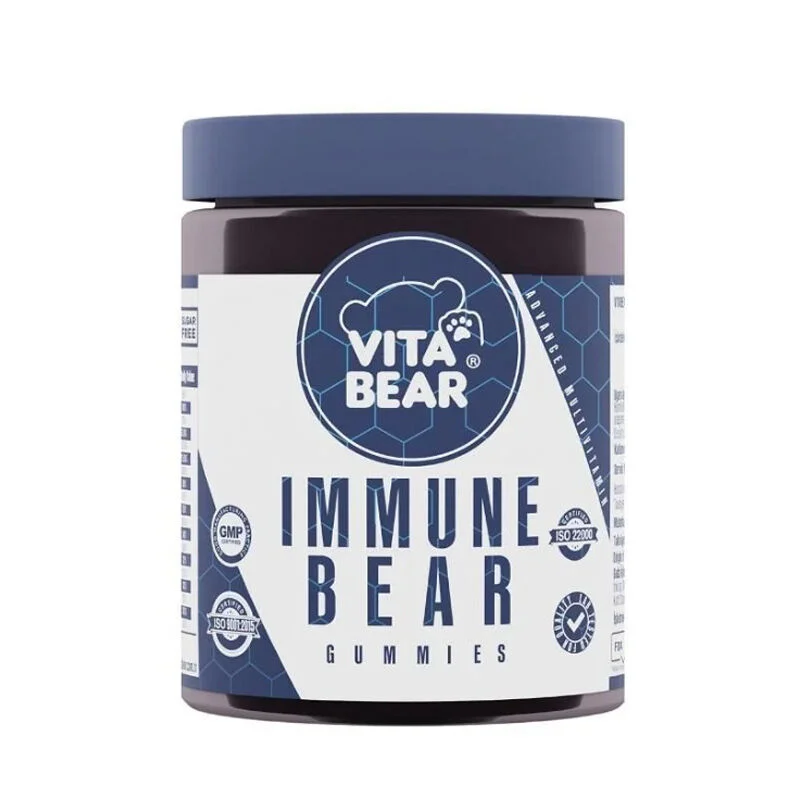 Vita Bear فيتا بير إيميون بير فيتامين كومبلكس يحتوي على غذاء مكمل غذائي، 60 قرصًا هلاميًا قابلًا للمضغ