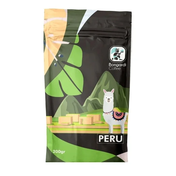 Bongardi 200g Peruvian Coffee Beans - Herbal Almond Flavor