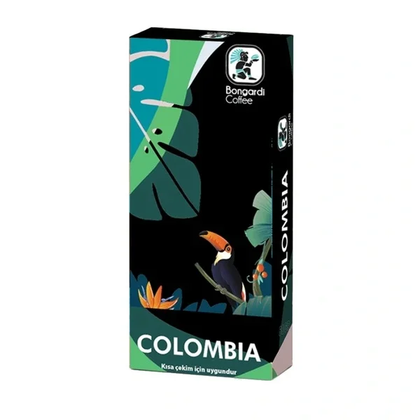 Bongardi Colombian Coffee Capsules - Rich Aroma, 10 Pods