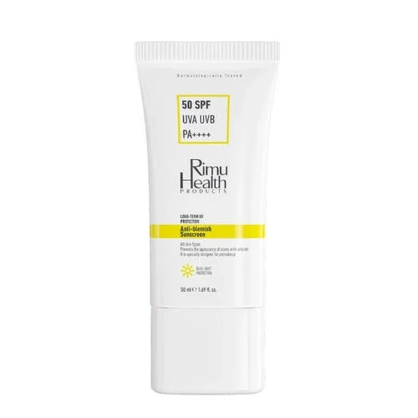 Rimu Health SPF50+ Skin Tone Equalizing Sunscreen for Blemishes 50ml
