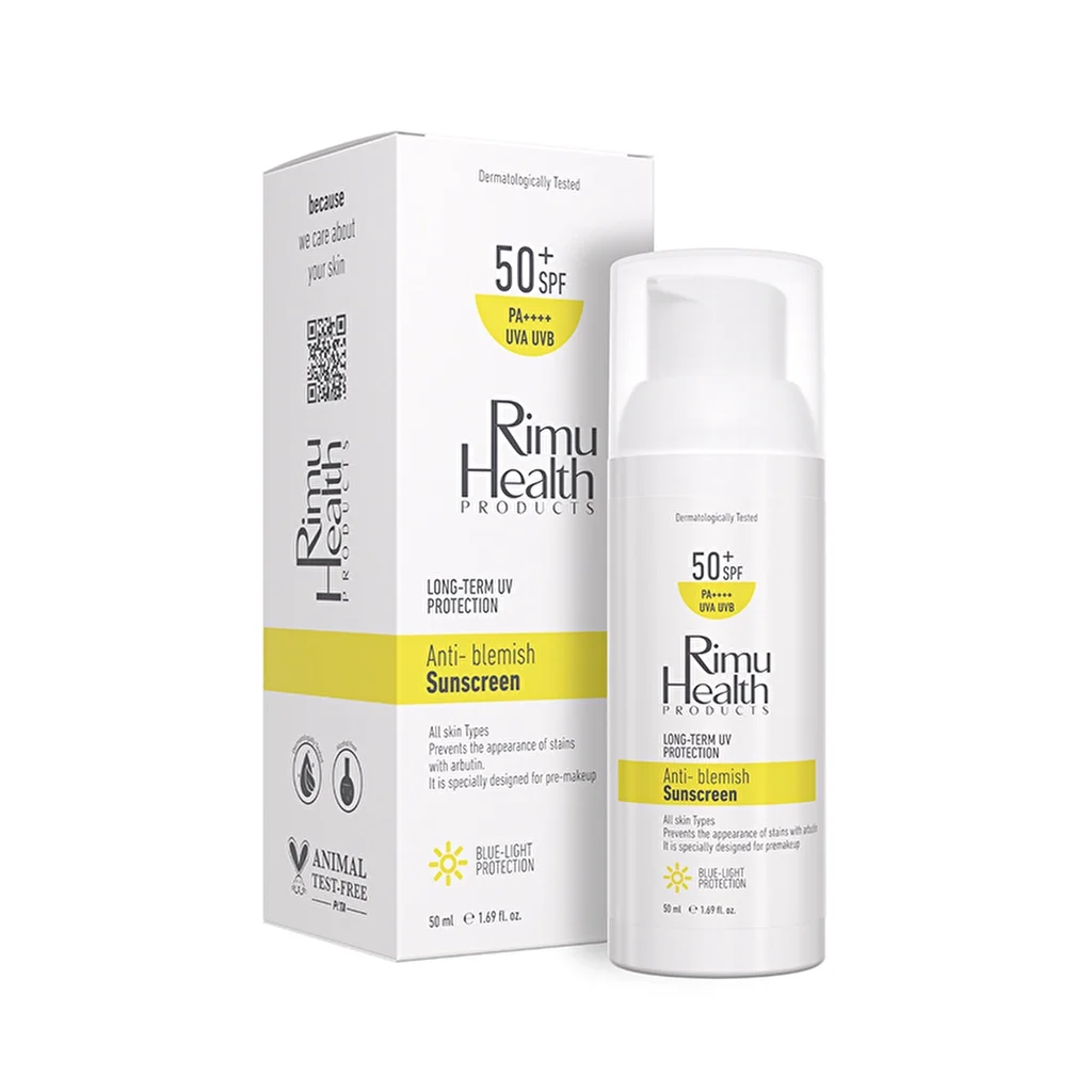Rimu Health Anti-Akne Aufhellende Sonnencreme SPF 50+ 50ml