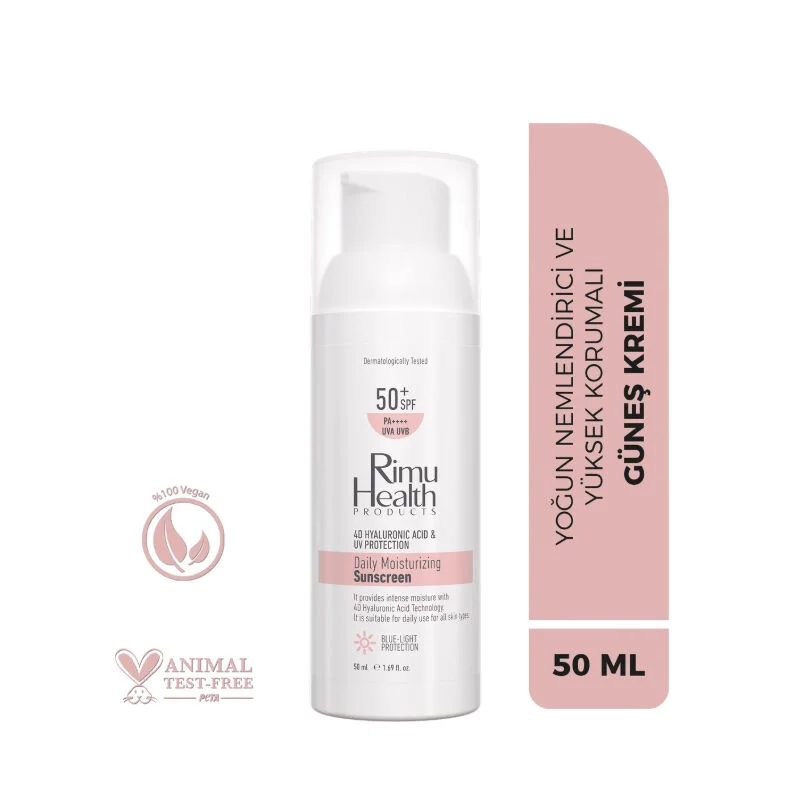 Rimu Health Intensive Moisturizing Daily Spf50+ Sun Cream 50 ml