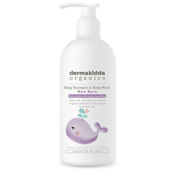 Dermakidda Organic Newborn Baby Hair And Body Shampoo 300 ml