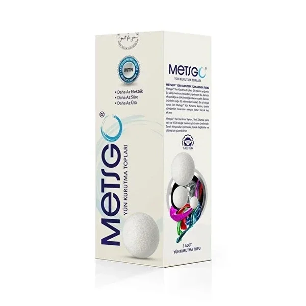 Metsgo Wool Dryer Ball 3 pcs