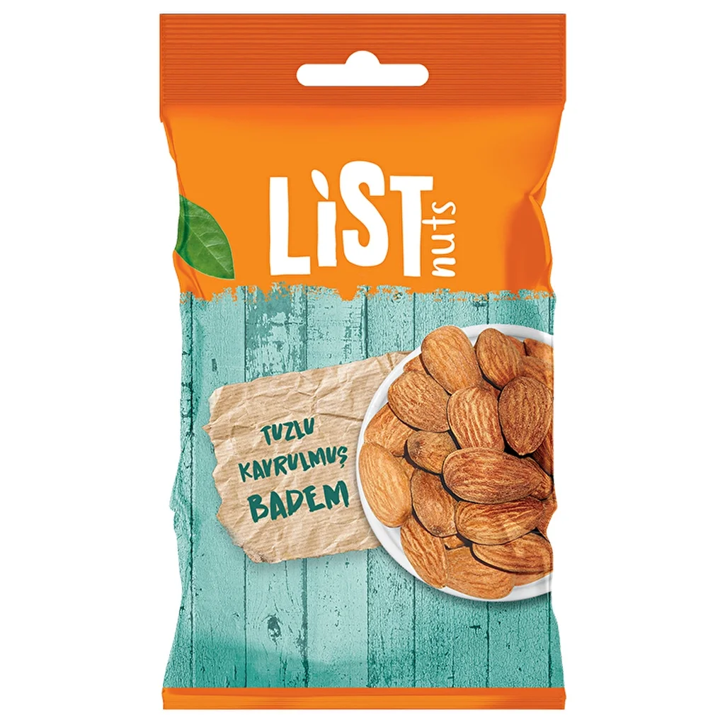 List Nuts Roasted Almonds 40 gr