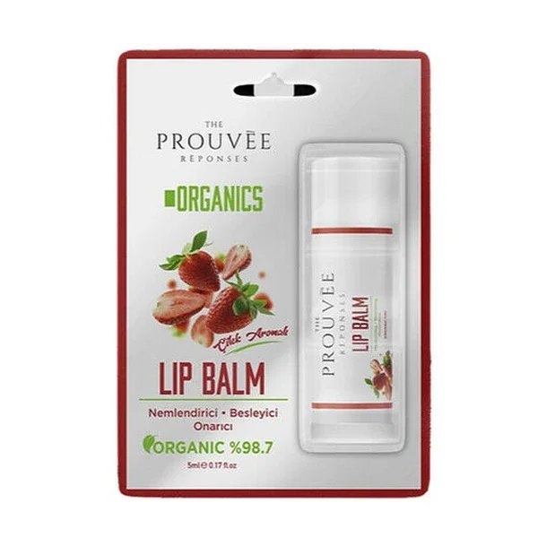 The Prouvee Reponses Organic Lip Balm - Strawberry 5 ml