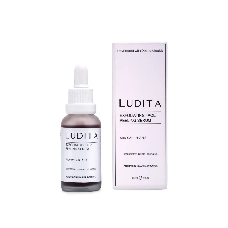Ludita Skin Tone Equalizing Face Peeling Red Serum 30 ml
