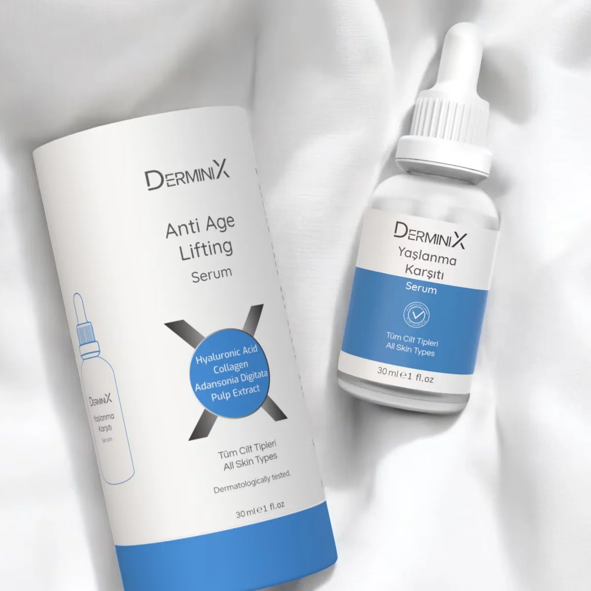 Derminix سيروم ديرمينيكس لشد البشرة ومحاربة علامات التقدم في السن 30 مل