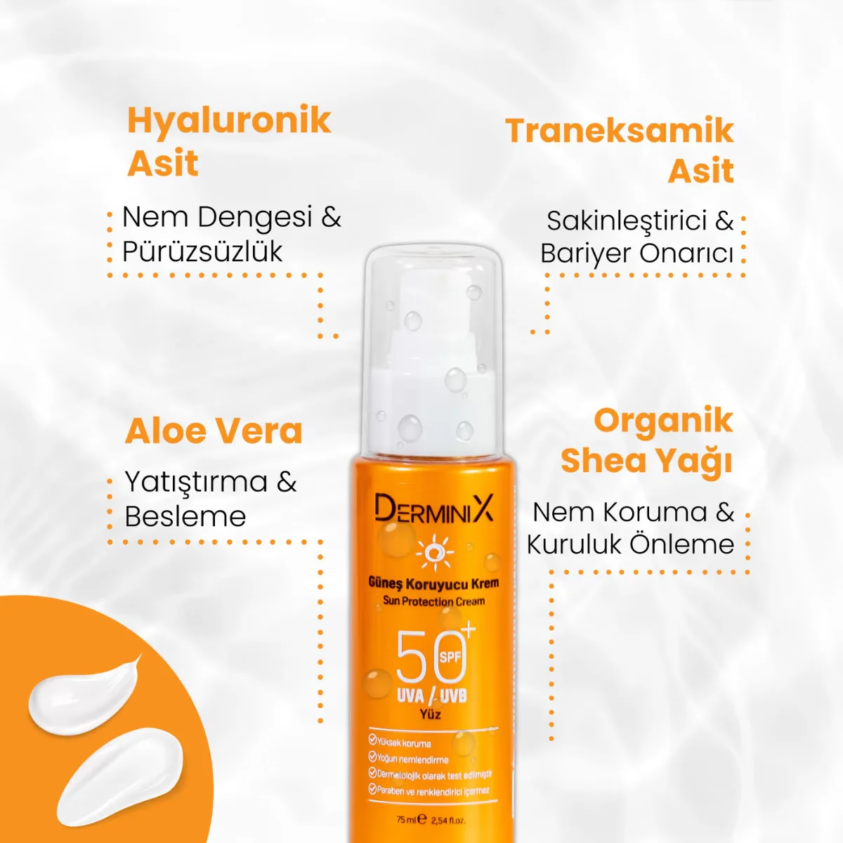 Солнцезащитный спрей для лица Derminix SPF 50+ 75 мл