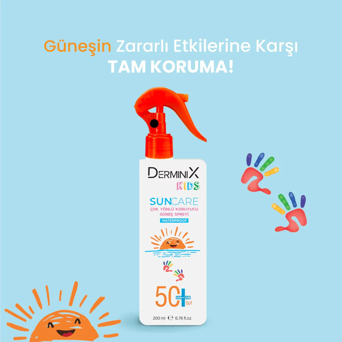 Derminix Children's Sun Cream Spf50 200 ml