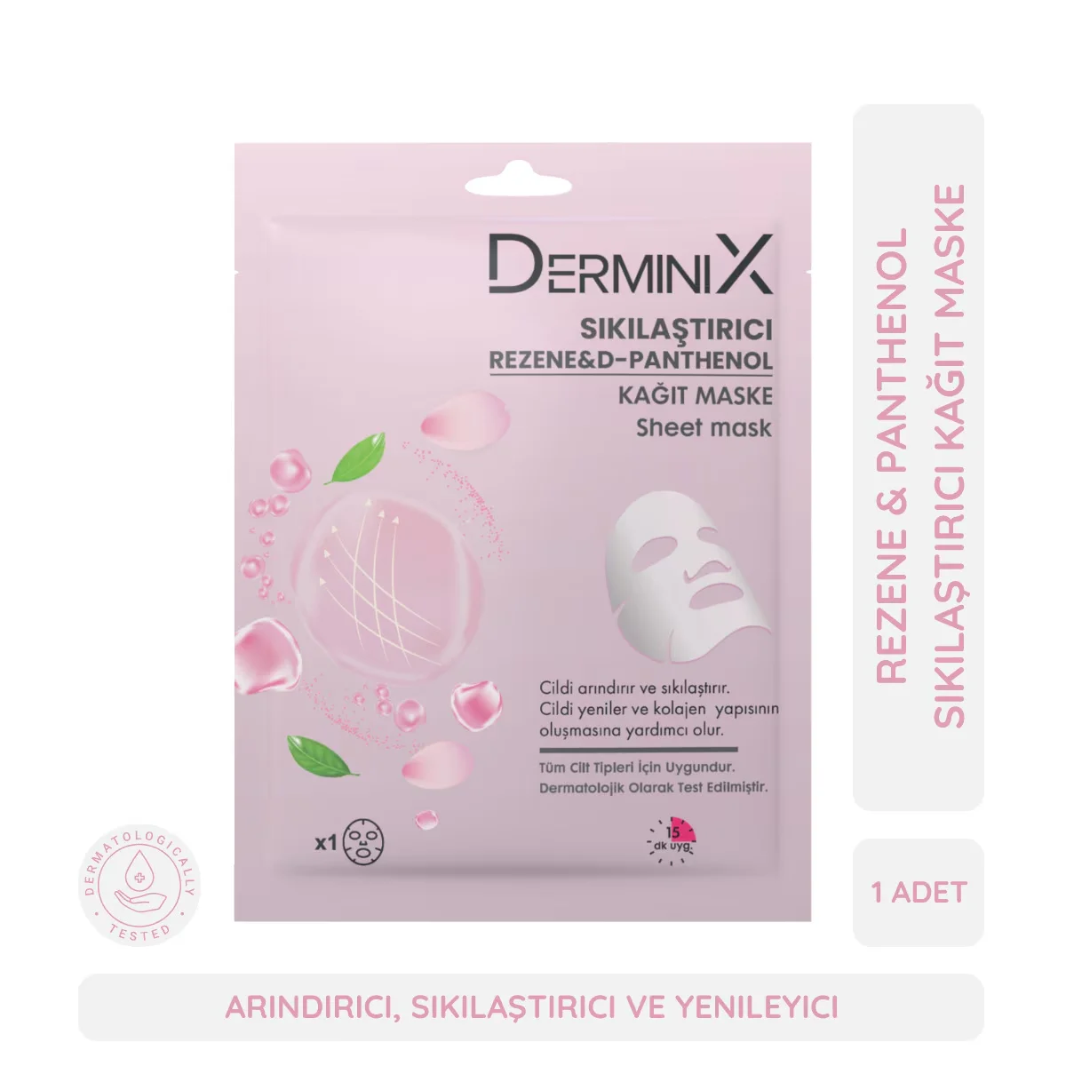 Derminix Firming Paper Mask Fennel And D-panthenol 1 pcs
