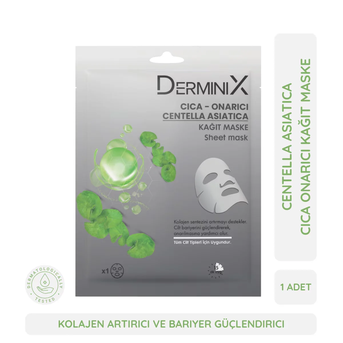 Derminix Cica Hydrating Paper Mask - Anti-Aging & Repairing