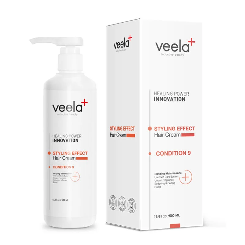 Veela بلسم فيلا الذي يُترك على الشعر للشعر الذي يصعب تصفيفه 500 مل