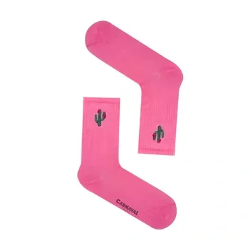 Carnaval Tennis Cactus Embroidered Socks
