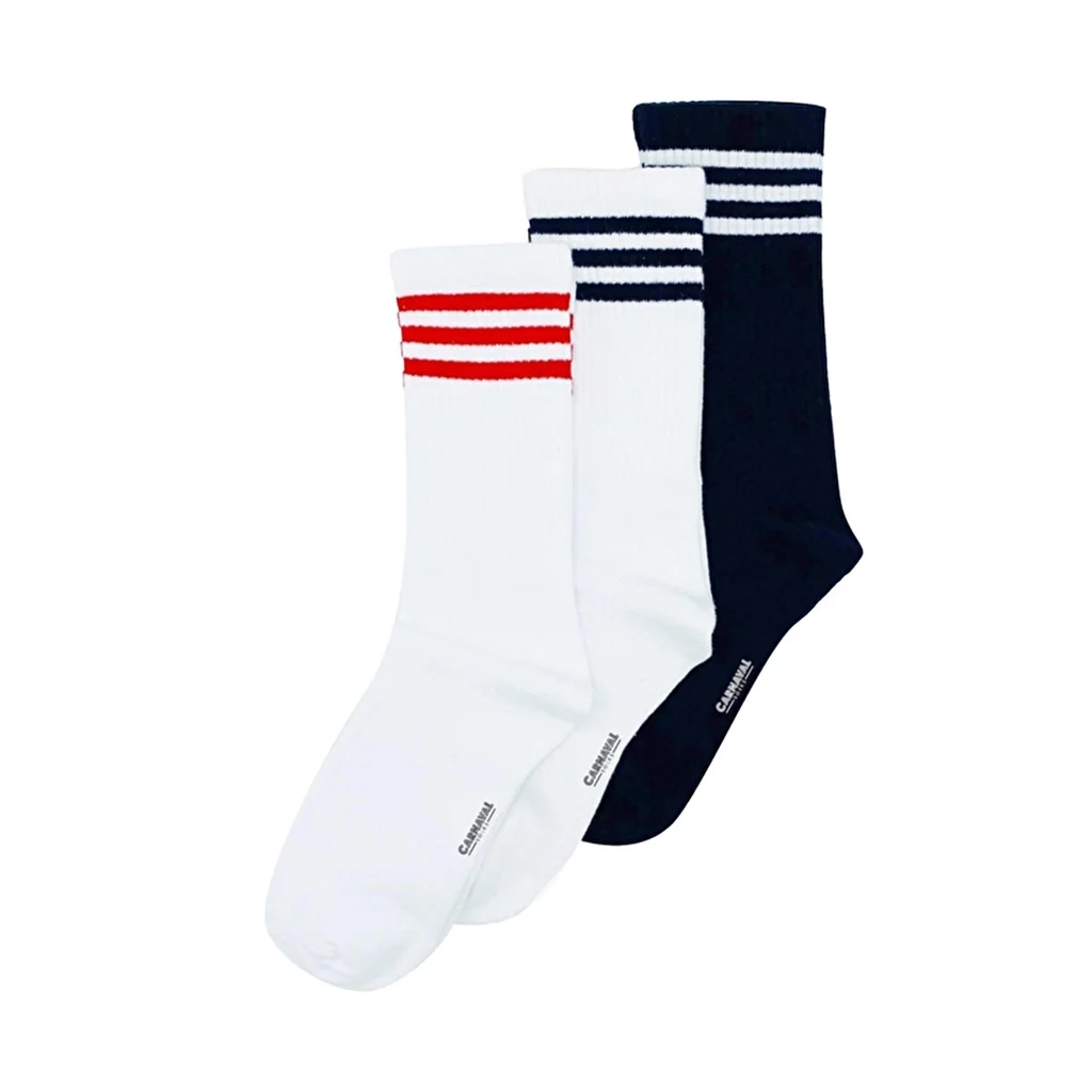 Carnaval Lange Gestreifte Socken Set