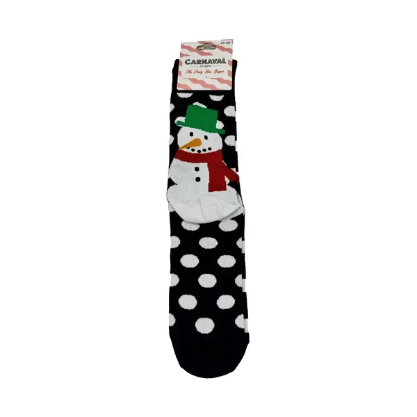 Carnaval Socks Snowman Pattern Long