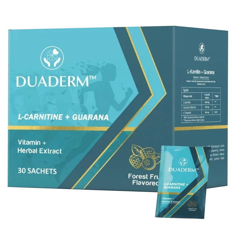 Duaderm l-carnitine Guarana Food Supplement 30 sachets