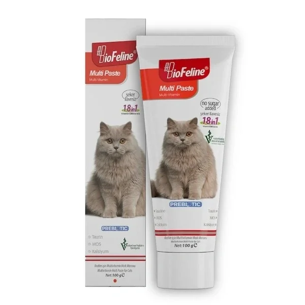 Biofeline Cat Multivitamin Paste for Immunity & Hairball Care