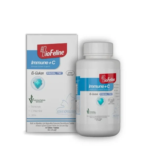 Biofeline Immune Support Tablets for Cats & Dogs - 75 Count