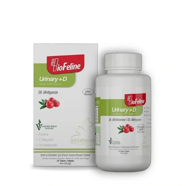Biofeline Urinary Support Tablets for Cats & Dogs - 75 Count