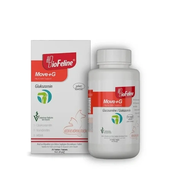 Biofeline Joint & Muscle Support Tablets for Cats & Dogs - 75ct