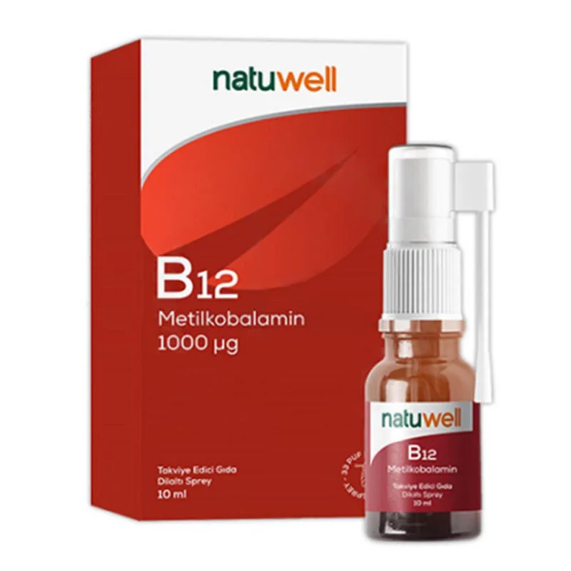 Natuwell B12 1000 ug Supplementary Food Sublingual Spray 10 ml