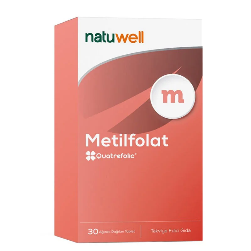 Natuwell Methylfolate Food Supplement 30 orally Disintegrating Tablets