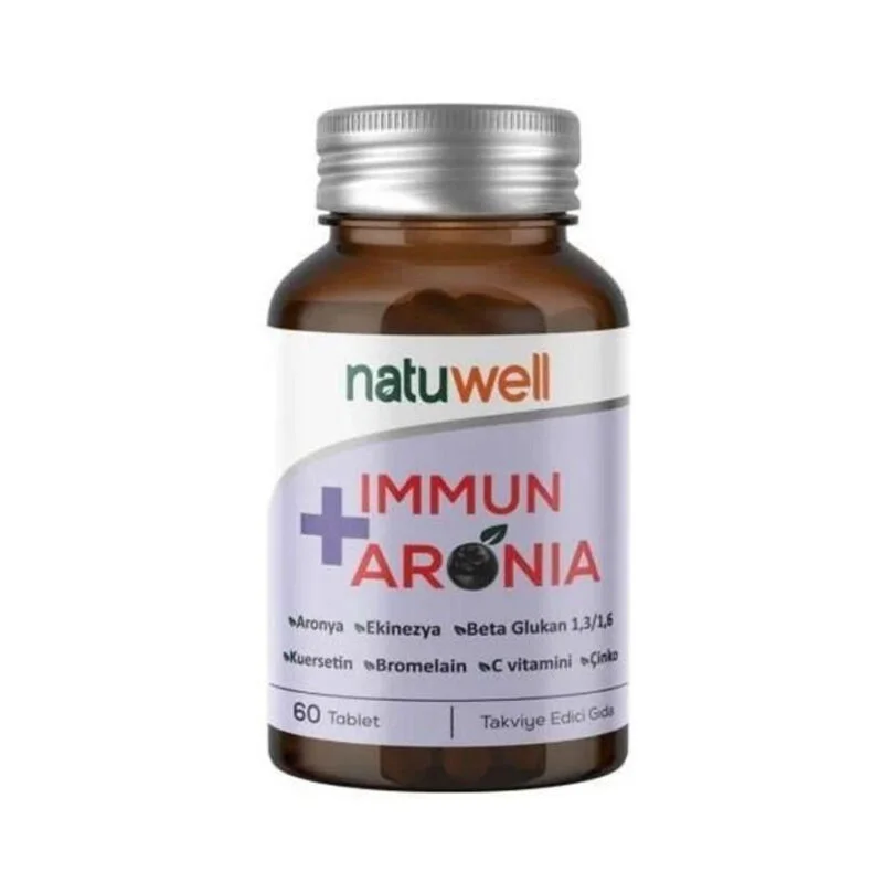 Natuwell Immun + Aronia Herbal Food Supplement 60 tablets