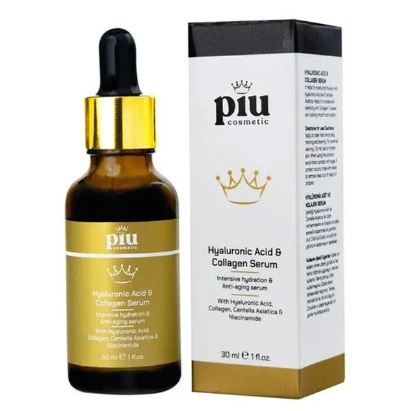 Piu Cosmetic Hyaluronic Acid And Collagen Anti-aging Serum 30 ml