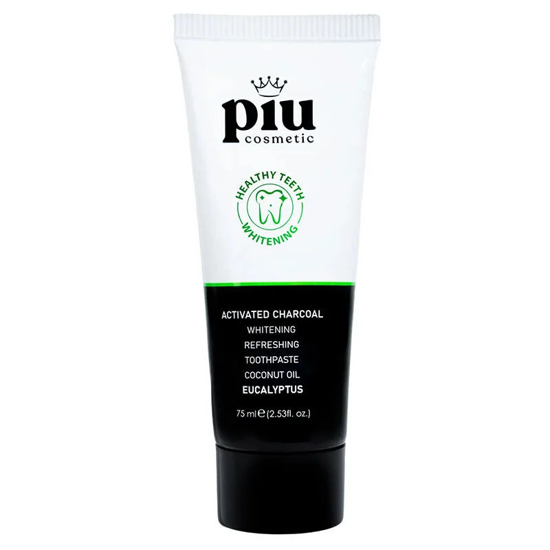 Piu Aktivkohle Zahnpasta - Aufhellend &amp; Frischer Atem 75ml