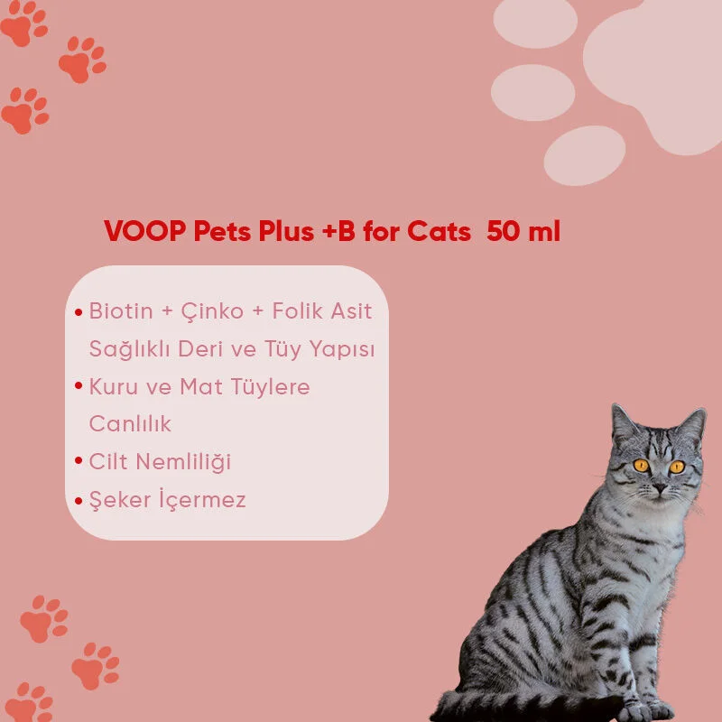 Voop قطرات صحة شعر القطط من فووب بت ٥٠ مل