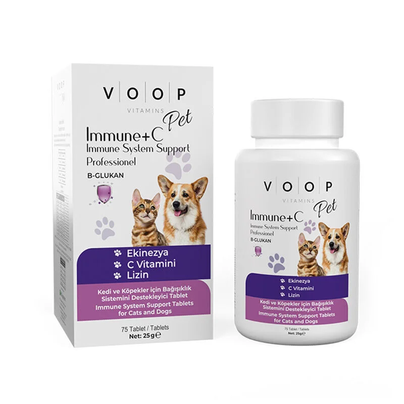 VOOP Immune Support Tablets for Cats & Dogs - 75 Count