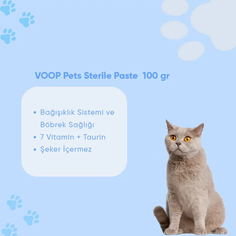 Voop Pet Multivitamin Malt Paste For Neutered Cats 100 gr