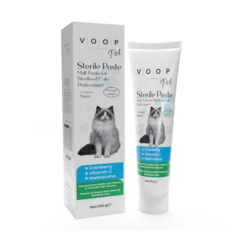 Voop Pet Multivitamin Malt Paste For Neutered Cats 100 gr