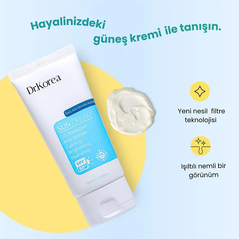 كريم الشمس اليومي المضاد للتجاعيد SPF 50 60 مل من ليدوريا كوزميتكس Ledoria Kozmetik