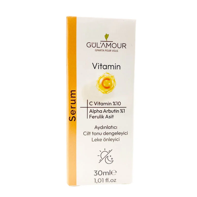 GülAmour Vitamin C Serum 30ml - Aufhellende &amp; Feuchtigkeitsspendende Formel