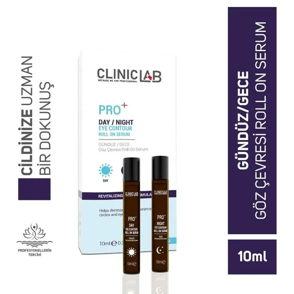 Day and Night Eye Serum for Wrinkles and Lines with SPF 30 Sun Protection by Clinic Lab 20 ml