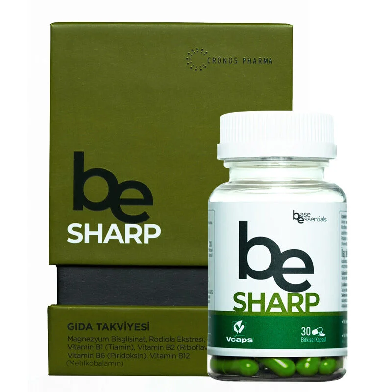Cronos Pharma Be Sharp Food Supplement 30 herbal Capsules